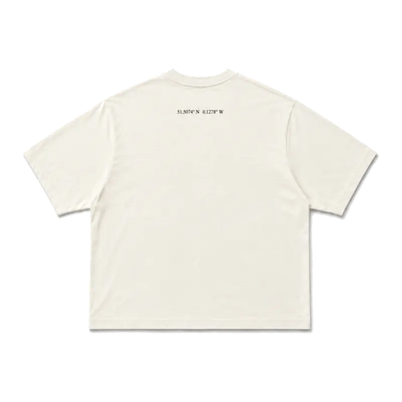 MW–007 cream coordinate basic T-shirt, back view